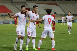 越南球員慶祝進球（圖源：互聯網）