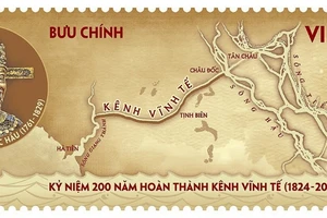 An Giang: Phát hành bộ tem kỷ niệm 200 năm hoàn thành kênh Vĩnh Tế