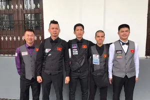 Năm cơ thủ đại diện Việt Nam dự giải vô địch thế giới. 