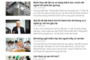 Báo SGGP Online nhận được gần 100 bài viết của bạn đọc trên khắp mọi miền đất nước sau gần 1 tháng mở diễn đàn