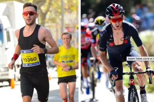 Tay đua Adam Yates thi chạy Marathon