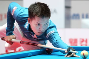 Phương Linh là cơ thủ Việt Nam duy nhất còn trụ lại ở Round 3 PBA. Ảnh" Kim Young Hun