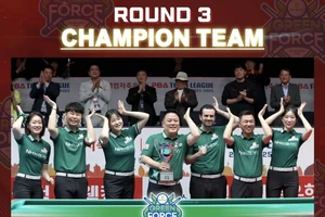 Mã Minh Cẩm cùng Green Force vô địch Round 3. Ảnh: PBA