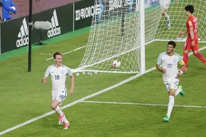 Niềm vui của Anh sau bàn thắng vào lưới Hàn Quốc