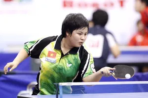 Tay vợt Mai Hoàng Mỹ Trang (ảnh: Cao Tường)