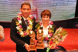 QBV nam, nữ: Anh Đức và Minh Nguyệt. Ảnh: NGUYỄN NHÂN