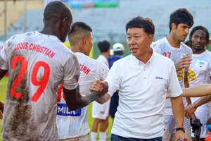 Thầy trò đội bóng phố Núi tại BTV Cup 2018