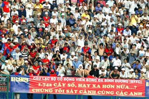 Hội CĐV đội Bình Dương (BFFC) tái khởi động chương trình tour cổ vũ đội nhà trên sân khách. Ảnh: ANH TRẦN