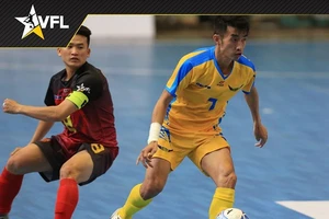 Phùng Trọng Luân tỏa sáng với cú đúp cho HCM City Wings vào chiều 1-4. Ảnh: ANH TRẦN