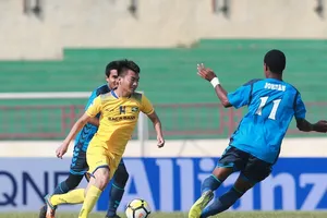 SLNA đến gần với vòng đấu loại trực tiếp. Ảnh: MINH HOÀNG