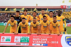 Đội Thanh Hóa đang sa sút ở V-League 2018. Ảnh: MINH HOÀNG