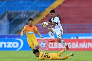 Đà Nẵng đánh mất điểm đầy tiếc nuối trên sân Lạch Tray. Ảnh: MINH HOÀNG