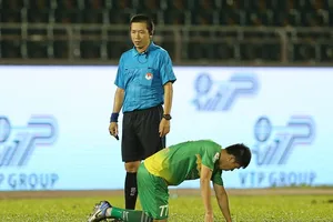 Đội Cần Thơ đang rơi tự do trên bảng xếp hạng. Ảnh: DŨNG PHƯƠNG