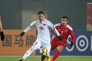 U23 Việt Nam từng loại Syria ở VCK giải U23 châu Á 2018. Ảnh: ANH KHOA