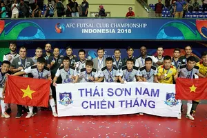 Đội Thái Sơn Nam với ngôi Á quân châu Á 2018. Ảnh: ANH TRẦN