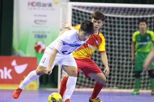 Thái Sơn Bắc bị chia điểm đáng tiếc trước Sanatech Khánh Hòa. Ảnh: HOÀNG QUÂN