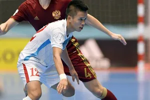 Đức Hòa ghi cả 2 bàn thắng cho ĐT futsal Việt Nam