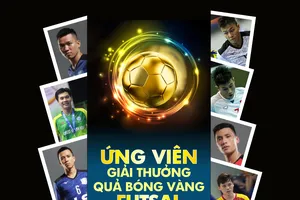 Danh sách ứng viên giải Quả bóng vàng futsal 2018