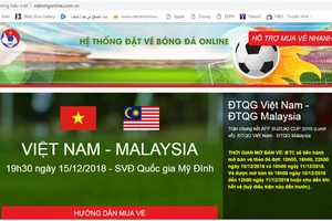 Giao diện trang web giả mạo