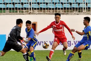 Tự Nhân, tác giả bàn thắng thứ 2 cho đội Becamex Bình Dương. Ảnh: NGUYỄN NHÂN