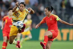 Cuộc so tài giữa Trung Quốc và Australia đã làm mãn nhãn người xem. Ảnh: AFC