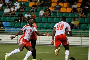 Balde lập cú đúp cho CLB TPHCM. Ảnh: CLB TPHCM