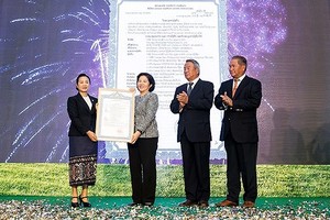 Vietnam Dairy Products JSC opens Lao-Jagro Development Xiengkhouang Co., Ltd. In Laos. (Photo: SGGP)