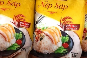 The production of sticky rice is mainly for export. (Photo: SGGP)