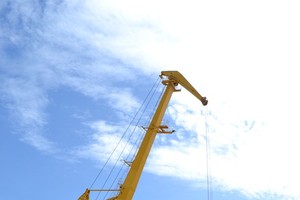 The multi-function crane Macgregor is the largest and the most modern in the Mekong Delta. (Photo: SGGP)