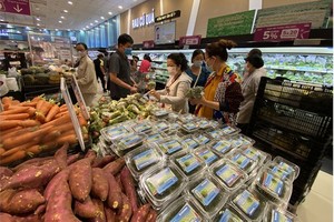 People go shopping at Aeon Mall, a supermarket invested by a Japanese enterprise. (Photo: SGGP)