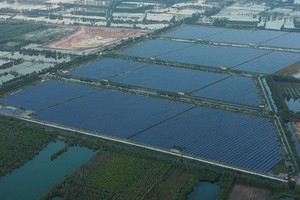 A solar power project in Duc Hoa District in Long An Province. (Photo: SGGP)