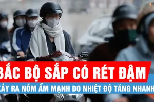 Bắc bộ sắp có rét đậm, sau đó khả năng xảy ra nồm ẩm mạnh do nhiệt độ tăng nhanh