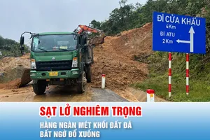 Podcast bản tin ANTT 22-10: Sạt lở nghiêm trọng ở Đà Nẵng, nguy cơ tiếp tục sạt lở do mưa bão