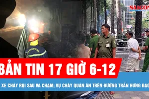 Bản tin 17 giờ 6-12: 3 xe cháy rụi sau va chạm liên hoàn trên cao tốc Vân Phong - Nha Trang