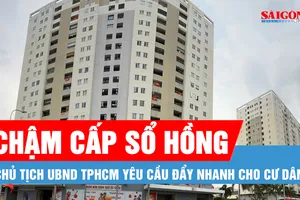 Chủ tịch UBND TPHCM yêu cầu đẩy nhanh cấp sổ hồng cho cư dân