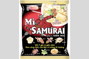 Acecook Việt Nam ra mắt Mì Samưrai có nguyên liệu thảo dược