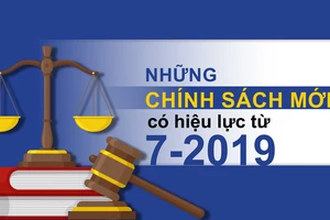 Những chính sách mới có hiệu lực từ 7-2019