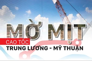 Mờ mịt cao tốc Trung Lương - Mỹ Thuận