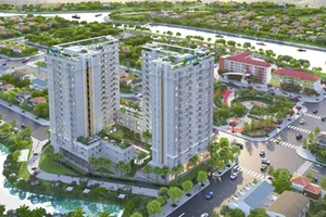 Cất nóc dự án Fresca Riverside