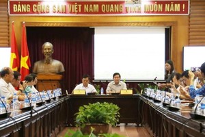 At the press conference of the festival