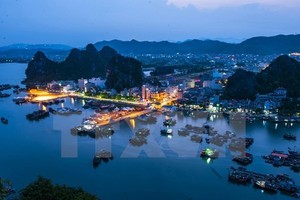 An aerial view of Van Don Economic Zone, where the new airport is under construction (Photo: VNA)