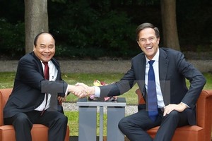 Prime Minister Nguyen Xuan Phuc (L) and his Dutch counterpart Mark Rutte (Source: VNA)