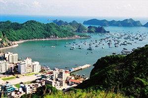 One corner of Cat Ba island. The island will be developed into an eco-smart island and a national tourism site. (Photo: VNA)