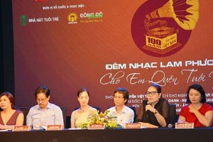 The project's organising board at the press conference on August 9 in Hanoi (Photo: VNA)
