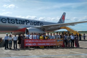 First flight from Quang Binh to Chiangmai 