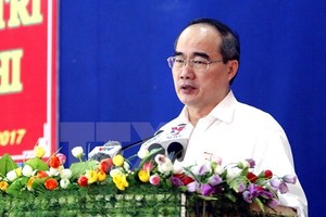 Secretary of the municipal Party Committee Nguyen Thien Nhan (Photo: VNA)