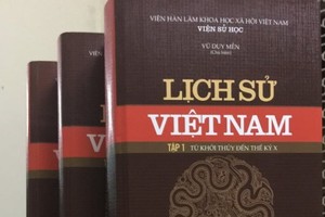 The 15-episode collection Lich Su Viet Nam is now available at bookstores at the prize of nearly 5 million VND (222 USD) (Photo: daibieunhandan.vn)