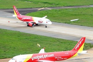 Vietjet Aviation Joint Stock Company came 12th on the Vietnamese edition of Forbes Magazine’s top 50 listed Vietnamese companies in 2​017.(Photo: Vietjet Air)