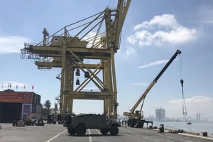 Tien Sa wharf of Da Nang port in the central city of Da Nang city (Photo: VNA)