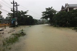 Flood in central Thua Thien-Hue province (Photo VNA)